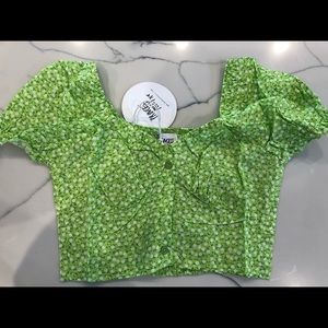 Princess Polly Green Laguna Top